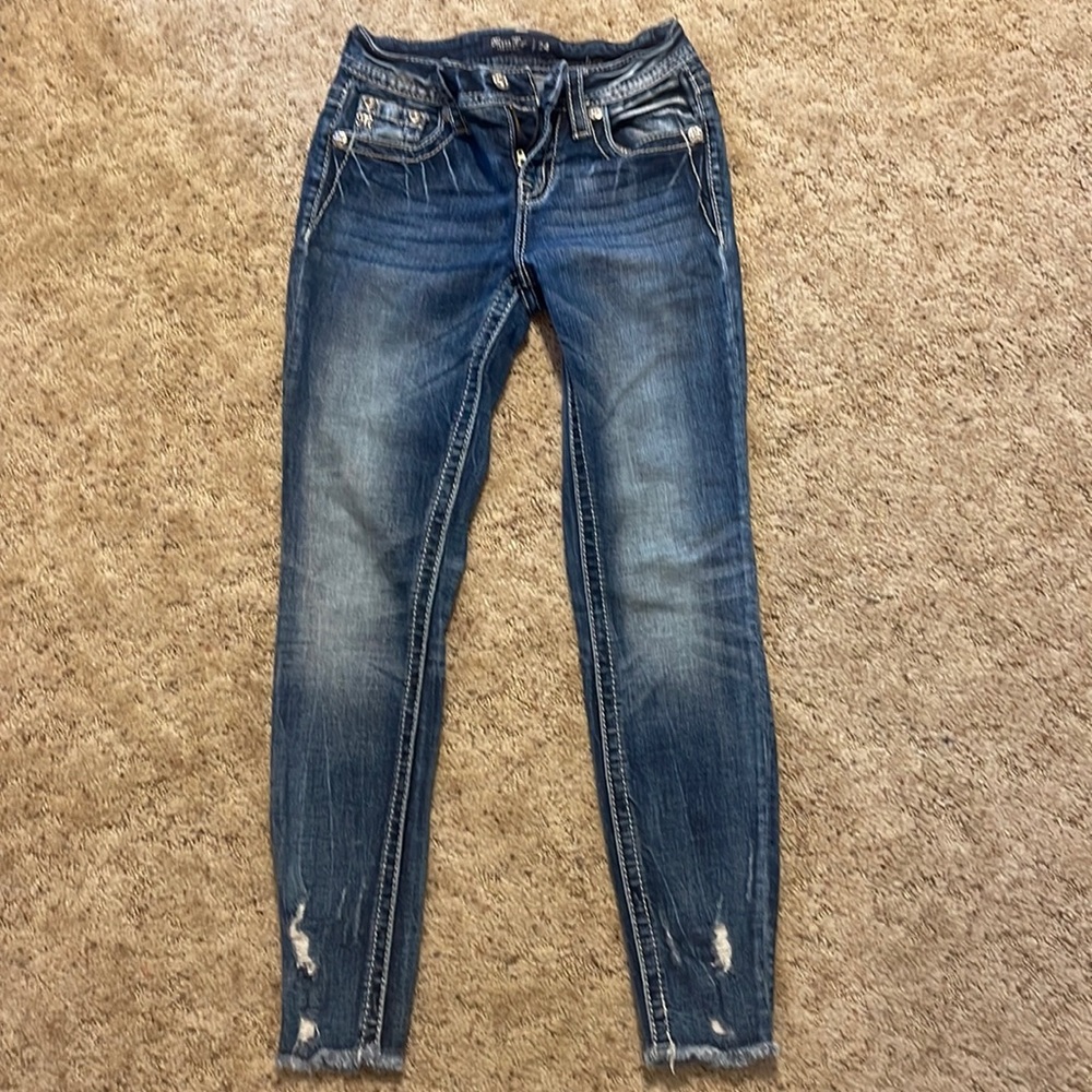 Miss Me Mid Rise Ankle Skinny-Excellent Condition Like New